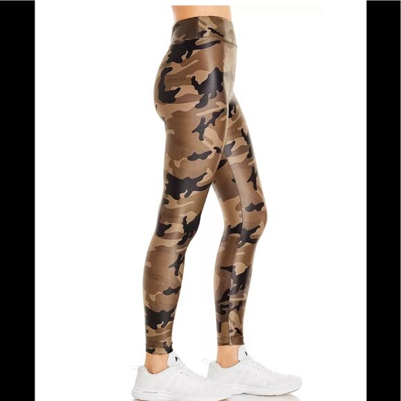Koral Black Tan & Olive Camouflage Lustrous High Rise Leggings Size Medium NWT - Picture 5 of 16